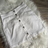 Білосніжна котонова спідниця, 10-11 років