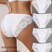 Не упустіть!!♥️♥️♥️Рекомендую.Класні трусики.В лоті- білі ХЛ.