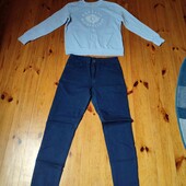 44р джинси темно синій