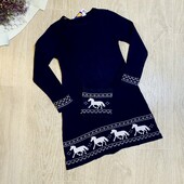 Дитяча вʼязана тепла сукня для дівчинки 110/116 см lupilu