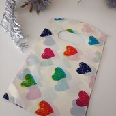 10шт. Подарункові пакети з сердечками