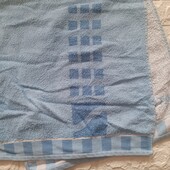 Махровий якісний плотний пухнастий об'ємний рушник для лиця у відмінному стані 100*50