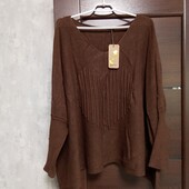 Новый брендовый теплый свитер оверсайз р.20-28.