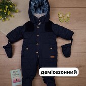 Дитячий демісезонний комбінезон junior j осінній весняний для новонародженого хлопчика комбе