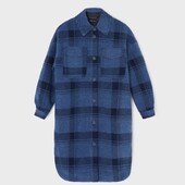 Подовжене рубашка-пальто.