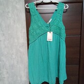 Брендовая новая красивая вискозная туника-платье р.10-12.