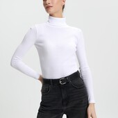 Білий гольф у рубчик Sinsay XL