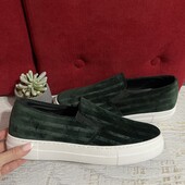 Сліпони із велюру ззовні і натуральної шкіри зсередини,від 8 by yoox,розмір 43