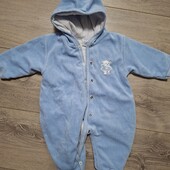 Велюровий комбінезончик для малюка 0-3 місяці