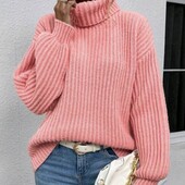 Трендовий светр оверсайз обʼємної вʼязки від River Island, розмір s/m/l. Фото 1 приклад.