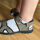 Фірмові сандалі 44 розмір привезла з Німеччини на подарунок