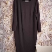 Фактурна міді сукня шоколадного кольору 