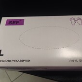 Рукавички вінілові М-Л-ХЛ