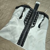 Next uk14 новий атласний топ корсет