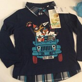 Лонгслив рубашка реглан хлопок р.98/104