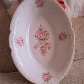 ❤️Фарфоровая коллекционная кобалевская большая белоснежная рефленая блюдо❤️Германия.