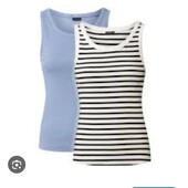 10512.Лот 2 шт ,майка в рубчик Esmara М 40/42