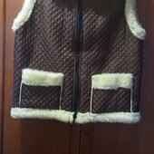 жилет універсальний з шерстяною опушкою розм 52