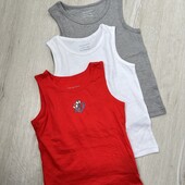 Primark.Набір майок 3 шт для хлопчика 116 см (5-6 років)