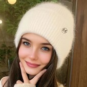 ЗимоваТепленька м'якенька Шапка кольори в наявності: білого, сірого, бежево-коричневого ,чорного