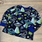 Флисовая пижамная кофточка на 3/4 года