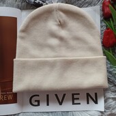 Тепла подвійна шапка колір молоко