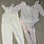 Блуза Zara 62 см чоловічок, колготки