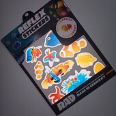 Світловідбивні наклейки на вибір на телефон, рюкзак, велосипед 0050