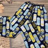 Флисовые пижамные штаны на 10/12 лет, состояние хорошее