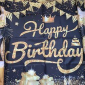 Новий Плакат З днем народження.110*184см.