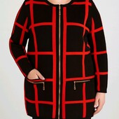 Теплая женская кофта на молнии большой размер