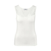 ♕ Елегантна жіноча майка з мереживом від Tchibo, розмір наш 48-50(40/42 євро)нюанс