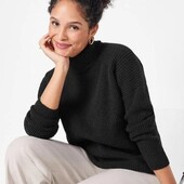 Шикарный свитер, джемпер с шерстью, esmara, р. 36/38 евро, наши 42-50, черный