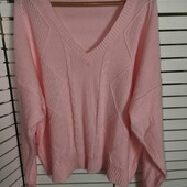 3xl джемпер ніжно рожевий