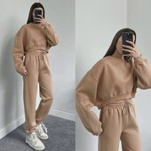 Жіночій спортивний костюм двійка брючний тринитка на флісі.