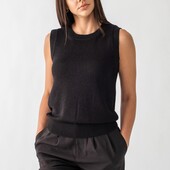 Базова, чорна безрукавка, без дефектів ❄️