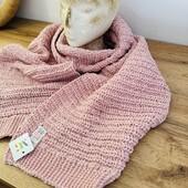 Обʼємний велюровий шарф❤️пудра