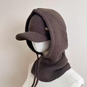Модный теплый комплект 2 цвета (шоколад, серый)