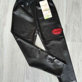 новые трикотажные стрейч/лосинки под кожу на рост 104/110 см