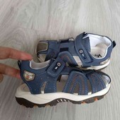 Vty брендовые летние босоножки на липучках материал эконубук размер евро 27