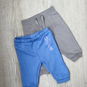 Primark.Набір 2 шт утеплених спортивних штанів для хлопчика 68 см