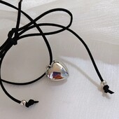 Шнурок чокер з підвіскою серце