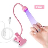 Лампа-прищепка гибкая для сушки ногтей с USB-разъемом