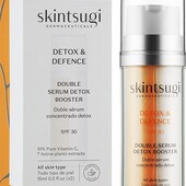 Подвійна детокс-сироватка skintsugi detox & defence double serum detox booster spf30