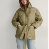 Зимова курточка з поясом Reserved, великий розмір