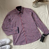 Сорочка в клітинку червону/синю/білу