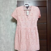 Новое брендовое коттоновое платье из прошвы р.10-12.