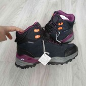 Crivit брендовые ботинки замша + эко-кожа цвет черный унисекс размер евро 38