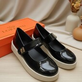 Стильні зручні лофери з лакованої екошкіри, якість супер