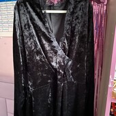 Плаття чорне велюр